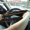 Coprivolante Copriauto caldo invernale Peluche super spesso morbido freno a mano Accessori interni Decorazione protettiva