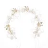 Bride's hair wreath headwear handmade pearl flower headband new Sen style hair accessories super fairy bride headwear