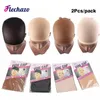 Wig Caps 2PcsPack Stocking Cap Hairnets for Long Hair Wigs Beige and Black Stocking Wig Cap Fashionable Hair Nets 231012