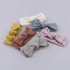 Hårtillbehör Baby Girls Lovely Diy Bow Hairband Elastic pannband Stretch Knot Bandanas Wide Turban Headbonad Headwrap Princess