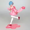 Mascot kostymer 22 cm anime figur rem re: liv i en annan värld från noll kimono kjoldräkt stående pose modell doll leksak present collect box