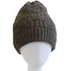 ベレー帽の男性女性加熱帽子暖かい編みビーニー風力防止帽子ソフトUSB電気暖房キャップ屋外サイクリングスキー