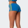 Shorts femininos gótico mulheres carta impressão casual coreano perna larga calça cordão elástico cintura bikers y2k roupas 231013