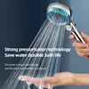Cabezales de ducha de baño Cabezal de ducha con filtración de ahorro de agua de alta presión Cabezal de ducha con pantalla digital de temperatura LED presurizado Accesorios de baño 231013