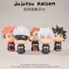 Mascot Costumes 5pcs/set 6cm Figure Q Version Anime Jujutsu Kaisen Itadori Yuji Sitting Nanami Kento Model Dolls Toy Gift Collect Pvc Material