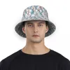 Berets Blue Quaker Parrots Reflective Bucket Hat Men Women Outdoor Sunscreen Beach Sun Hiking Fishing Cap