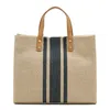 Сумки-портфели, женские портативные профессиональные полосатые простые сумки на одно плечо большой вместимости, стильные рабочие холщовые сумки, стильные дизайнерские сумки