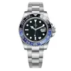 Bekijk Men's Automatic Diving Watch GMT kan roteren keramische bezel vergrotende convexe spiegel display Luminous Functie