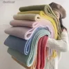 Bufandas Nuevas Mujeres Gruesas Mantón Envuelve Bufanda Invierno Cálido Moda Color Sólido Pashmina Bufandas Borla Larga Hijab Estolas Bufanda Mujer BufandaL231013