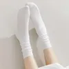 Women Socks For Autumn Trendy Candy Color Cotton Breathable Girl Crew Striped Colorful Summer Thin Ladies Casual