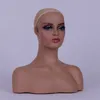 USA Warehouse Free Ship New Make -Up Doll Frisyr Hårpraxis Huvud Mannkör Huvud Skyltdocka Modell Display Wig Smyckes Display