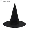 Chapéus de festa 5 peças chapéu de bruxa de Halloween unissex chapéus pretos para adultos crianças fornecimento de festa de Halloween cosplay traje adereços decorações assistente bonés 231013
