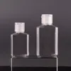 Bouteilles en plastique de 30ml 60ml avec capuchon rabattable, conteneurs vides rechargeables transparents pour désinfectant pour les mains, shampoing liquide Upfsq