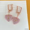 Bijoux de créateur boucles d'oreilles minimaliste lettre pendentif amour élégant saint valentin cadeau de noël 23 luxe