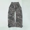 Jean femme 2023 automne cravate-teinture Camouflage salopette tout-match pantalon de poche en trois dimensions taille
