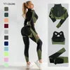 Yoga Outfit Nahtlose Sets Weibliche Sport Gym Anzüge Tragen Laufende Kleidung Fitness Anzug Langarm Kleidung 231012