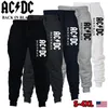 Calças masculinas calças de moletom de fitness acdc calças casuais calças esportivas macias calças de jogging plus size S-4XL 231013