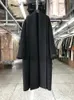 Kadın Yün Karışımlar Büyük Turnot Yaka Bathrobe Style Çift Taraflı Ceket Kadınlar Uzun Kore Moda Breif Gevşek Kış Ceket 231012