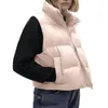 Coletes femininas puffer colete para mulheres meninas lenço tops 4x suéter túnica mulheres camisola
