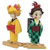 Costumes de mascotte 13 cm Anime Figure Demon Slayer Kimono Oiran change la forme de la tête debout dans la version Q drôle Zenitsutanjirou jouet cadeau modèle Pvc