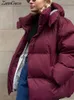 Korki damskie płaszcze luźne z kapturem bawełniane kurtka damska kieszonkowa kieszonkowa płaszcz zamek kieszonkowy kobiet 2023 jesień zima swoboda solidna dama