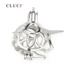 Cluci Fashion 925 Sterling Silver Unicorn Cage Pendant för kvinnor som gör pärlor halsbandsmycken 3st S18101607235D