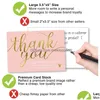 Karty pozdrowienia 50x90 mm różowy pręt świąteczny Dziękujemy TAG CART