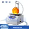 ZONESUN ZS-GPGT1C Semi-Automatic Filling and Weighing Machine for Honey 15L/min Gear Pump Viscous Liquid Bottle Packing Production