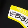 Herenjassen Oversized VETEMENTS Heren Rits Hello Label Dames 1 Vest Capuchon Sweatshirts 231012