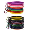 Tigelas para cães de estimação, recipiente portátil dobrável para comida de cachorro, tigela de silicone para animais de estimação, tigelas dobráveis para alimentação de animais de estimação com fivela de escalada 1013