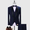 Męskie garnitury Blazers Wedding Luksusowy garnitur dla mężczyzn High-end Tuxedo Slims Męs