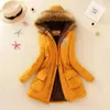 Frauen Jacke Herbst Winter Baumwolle Schlank Warme Wattierte Kapuze Parkas Casual Mid Mäntel Emboridery Weibliche Dicken Outwear Mantel 231012