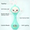 Jouets de dentition bébé musique clignotant hochet jouets lapin dentition cloches à main Mobile infantile arrêt pleurer larme hochets nés jouet éducatif précoce 18 M 231013