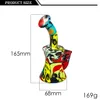 Hookahs water transfer beaker bong Vase shape water silicone pipe silicone bong Dab Rig with glass bowl smoking tobacco Oil
