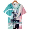 Men's T Shirts Sykkuno Merch 3D Short Sleeve Baseball Uniform Hip Hop Women Print T-SHIRT