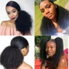 Lace Wigs Afro Kinky Curly Human Hair Drawstring tail Drawstring Tail With Clip In Hair Pieces tail Human Hair 231012