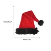 Bérets Chapeau De Noël Unisexe Adultes Adolescents Santa Noël Vacances Pour Fête Festive Année Cadeau Décor Rouge Et Blanc Goutte