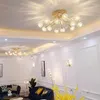 Ceiling Lights Modern LED Flower Chandeliers Crystal Living Dining Room Pendant Lamp Home Decor Hanging Light Luster Fixtures