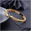 Bangle Bangle Small 4st/Lot Dubai Gold Bangles for Women Girls Etiopiska armband smyckenbangle smycken armband dh1ed