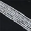 Loose Gemstones 7-8mm Natural White Irregular Baroque Keshi Freshwater Pearl Strands