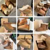 designerskie kobiety śnieżne Bailey Chestnut Tazz UG Buty zimowe futra futra pół kolan krótka dama owca skóra i wełna zintegrowane włosy kapcie GJ125