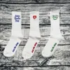 Branco 3 cores fotos reais meias masculinas mulheres finas meias altas cor sports279k