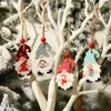 Juldekorationer europeisk stil hemfärg tecknad söt skog person fyra palats nät hänge julgran liten hänge