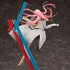 Trajes de mascota 34 cm Darling en el anime franxx Figura 1/7 Cero cero Figura de dos acciones PVC Zero Two Figurine Modelo de recolección de adultos Juguetes