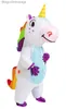 Temadräkt ierable Unicorn Come Adult Kids Rainbow Halloween Comes For Wommen Men Vuxen Carnival Mascot Purim Christmas Cosplayl231013