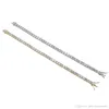 Браслеты-цепочки в стиле хип-хоп с бриллиантами для мужчин, модные медные цирконы, 7 8 дюймов, золотые, серебряные украшения3296