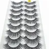 Fałszywe rzęsy Ayrmilla 520Pairs 3D Mink rzęsy Naturalne dramatyczne grube fałszywe przedłużenie rzęs Faux Cils Hurtowe narzędzia do makijażu 231012