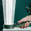 Cabeças de chuveiro de banheiro para casa Cabeça de chuveiro de banheiro 5 modos ajustável chuveiro de prata de alta pressão parada de uma tecla chuveiro de massagem de água acessórios de banheiro 231013