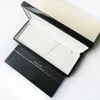 Monte Black Leather Pencil Cases For M Luxury Fountain Ballpoint Roller Ball Pens Box With Paper Warranty Manual