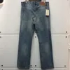 Vintage hommes femmes 1 pantalon de haute qualité pantalon jean délavé en détresse